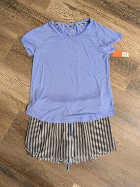 Gilligan & O'Malley Purple Short Sleeve Short Sleepwear Set NWT Size Small